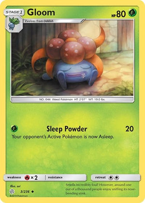 Pokemon TCG - SM - Cosmic Eclipse - Gloom - 3/236 - Reverse Holofoil