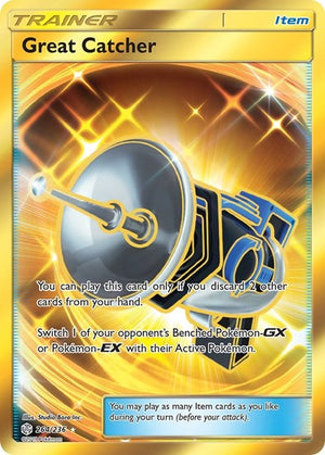 Pokemon TCG - SM - Cosmic Eclipse - Great Catcher - 264/236 - Holofoil