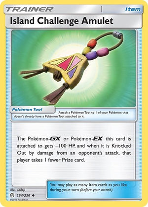 Pokemon TCG - SM - Cosmic Eclipse - Island Challenge Amulet - 194/236 - Reverse Holofoil