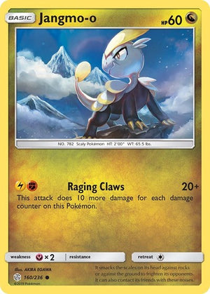 Pokemon TCG - SM - Cosmic Eclipse - Jangmo-o - 160/236 - Reverse Holofoil