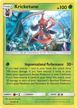 Pokemon TCG - SM - Cosmic Eclipse - Kricketune - 14/236