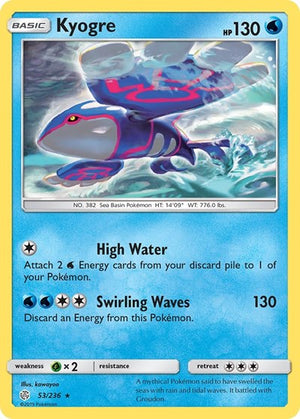 Pokemon TCG - SM - Cosmic Eclipse - Kyogre - 53/236