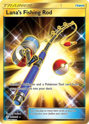 Pokemon TCG - SM - Cosmic Eclipse - Lana's Fishing Rod - 266/236 - Holofoil