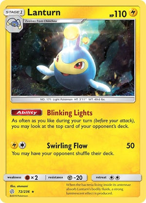 Pokemon TCG - SM - Cosmic Eclipse - Lanturn - 72/236