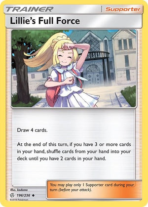 Pokemon TCG - SM - Cosmic Eclipse - Lillie's Full Force - 196/236 - Reverse Holofoil