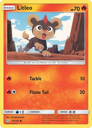 Pokemon TCG - SM - Cosmic Eclipse - Litleo - 36/236