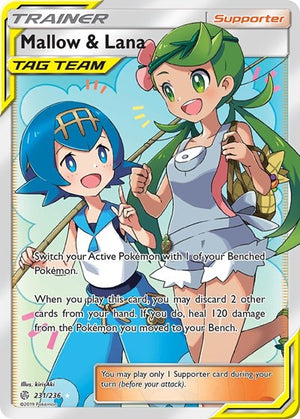 Pokemon TCG - SM - Cosmic Eclipse - Mallow & Lana - 231/236 - Holofoil