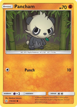 Pokemon TCG - SM - Cosmic Eclipse - Pancham - 119/236