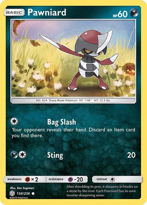 Pokemon TCG - SM - Cosmic Eclipse - Pawniard - 134/236