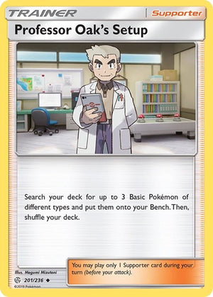 Pokemon TCG - SM - Cosmic Eclipse - Professor Oak's Setup - 201/236