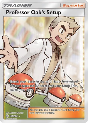 Pokemon TCG - SM - Cosmic Eclipse - Professor Oak's Setup - 233/236 - Holofoil
