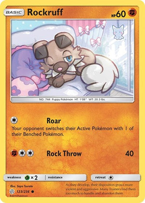 Pokemon TCG - SM - Cosmic Eclipse - Rockruff - 123/236