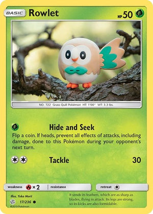 Pokemon TCG - SM - Cosmic Eclipse - Rowlet - 17/236