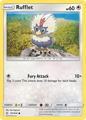 Pokemon TCG - SM - Cosmic Eclipse - Rufflet - 177/236