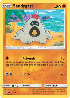 Pokemon TCG - SM - Cosmic Eclipse - Sandygast - 126/236 - Reverse Holofoil