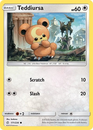 Pokemon TCG - SM - Cosmic Eclipse - Teddiursa - 171/236