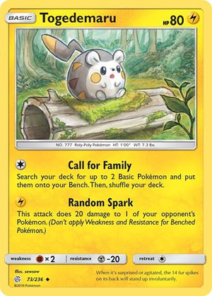 Pokemon TCG - SM - Cosmic Eclipse - Togedemaru - 73/236