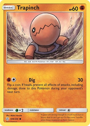 Pokemon TCG - SM - Cosmic Eclipse - Trapinch - 108/236