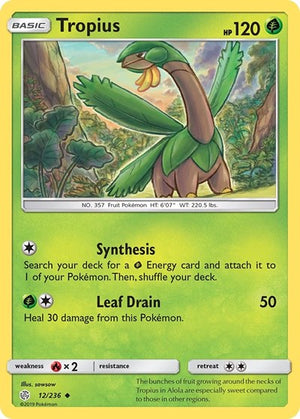 Pokemon TCG - SM - Cosmic Eclipse - Tropius - 12/236