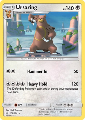 Pokemon TCG - SM - Cosmic Eclipse - Ursaring - 172/236
