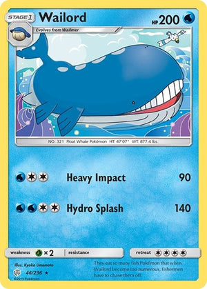 Pokemon TCG - SM - Cosmic Eclipse - Wailord - 46/236