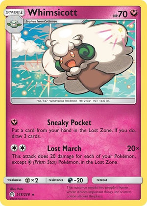 Pokemon TCG - SM - Cosmic Eclipse - Whimsicott - 148/236