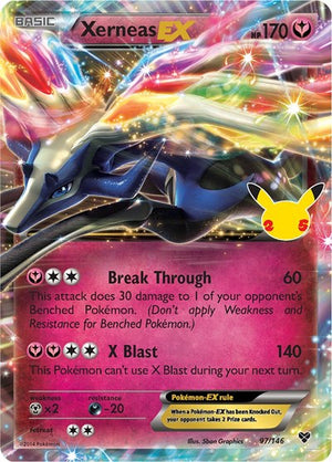 Pokemon TCG - Celebrations: Classic Collection - Xerneas EX - 97/146 - Holofoil
