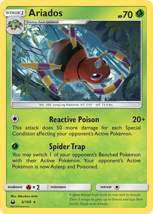 Pokemon TCG - SM - Celestial Storm - Ariados - 6/168 - Holofoil