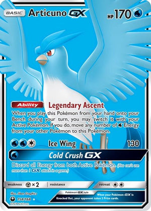 Pokemon TCG - SM - Celestial Storm - Articuno GX - 154/168 - Holofoil