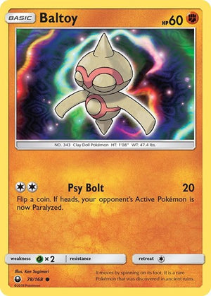 Pokemon TCG - SM - Celestial Storm - Baltoy - 78/168 - Reverse Holofoil