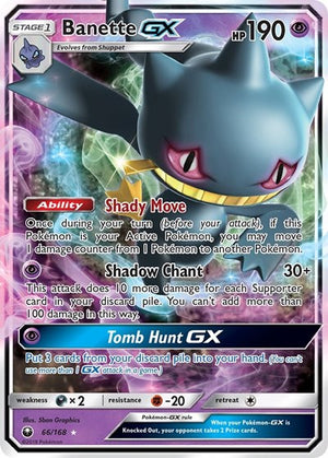 Pokemon TCG - SM - Celestial Storm - Banette GX - 66/168 - Holofoil