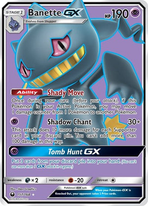 Pokemon TCG - SM - Celestial Storm - Banette GX - 157/168 - Holofoil