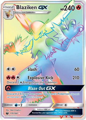 Pokemon TCG - SM - Celestial Storm - Blaziken GX - 170/168 - Holofoil
