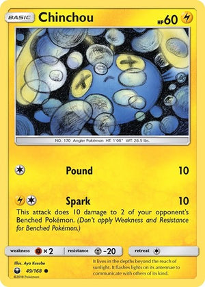 Pokemon TCG - SM - Celestial Storm - Chinchou - 49/168