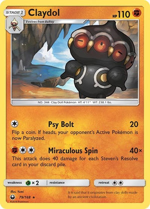 Pokemon TCG - SM - Celestial Storm - Claydol - 79/168 - Reverse Holofoil