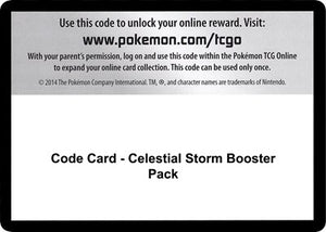 Pokemon TCG - SM - Celestial Storm - Code Card - Celestial Storm Booster Pack