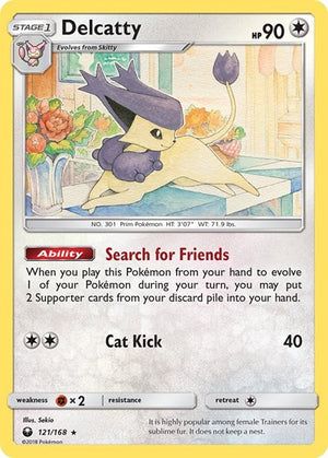 Pokemon TCG - SM - Celestial Storm - Delcatty - 121/168 - Holofoil
