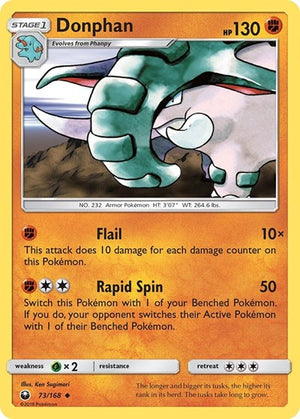 Pokemon TCG - SM - Celestial Storm - Donphan - 73/168