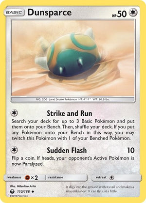 Pokemon TCG - SM - Celestial Storm - Dunsparce - 110/168 - Reverse Holofoil
