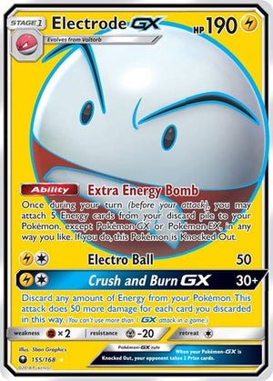 Pokemon TCG - SM - Celestial Storm - Electrode GX - 155/168 - Holofoil