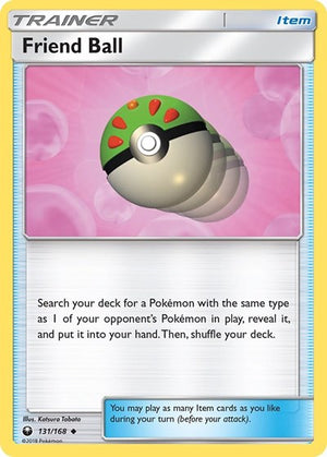 Pokemon TCG - SM - Celestial Storm - Friend Ball - 131/168 - Reverse Holofoil