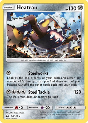 Pokemon TCG - SM - Celestial Storm - Heatran - 98/168 - Holofoil