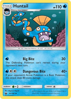 Pokemon TCG - SM - Celestial Storm - Huntail - 42/168 - Reverse Holofoil
