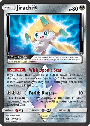 Pokemon TCG - SM - Celestial Storm - Jirachi Prism Star - 97/168 - Holofoil