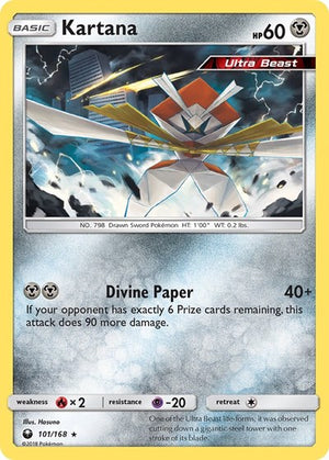 Pokemon TCG - SM - Celestial Storm - Kartana - 101/168 - Reverse Holofoil