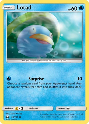 Pokemon TCG - SM - Celestial Storm - Lotad - 36/168