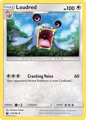Pokemon TCG - SM - Celestial Storm - Loudred - 118/168 - Reverse Holofoil