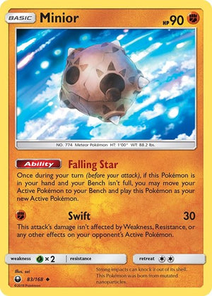 Pokemon TCG - SM - Celestial Storm - Minior - 83/168 - Reverse Holofoil