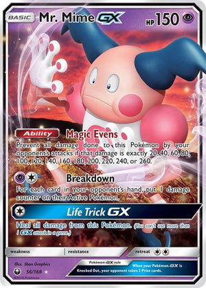 Pokemon TCG - SM - Celestial Storm - Mr. Mime GX - 56/168 - Holofoil