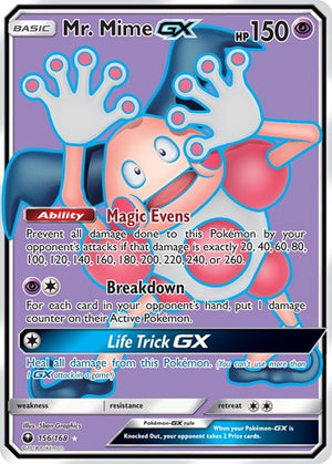 Pokemon TCG - SM - Celestial Storm - Mr. Mime GX - 156/168 - Holofoil